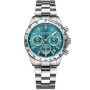 Dissing D1418 Uhr mit Blau Zifferblatt und einem Gehäuse von 39 mm im Durchmesser und einem Metallarmband in Silber