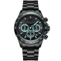 Dissing D1454 Uhr mit Schwarz Zifferblatt und einem Gehäuse von 43 mm im Durchmesser und einem Metallarmband in Schwarz