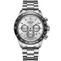 Dissing MK9 D1404 Uhr mit Silber Zifferblatt und einem Gehäuse von 43 mm im Durchmesser und einem Metallarmband in Silber