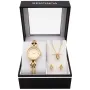 Sekonda Geschenkset Gold 2801G.76, das Uhr, Halstuch, Ohrringe enthält für Damen