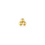 Ania Haie Triple Ball Barbell Ohrring Single Silber Vergoldet E035-03G
