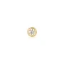 Ania Haie Sparkle Bezel Barbell Ohrring Single Silber Vergoldet E035-06G
