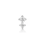 Ania Haie Double Sparkle Barbell Ohrringe Silber E035-07H