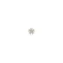 Ania Haie Sparkle Flower Barbell Ohrring Single Silber Vergoldet E035-10G