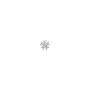 Ania Haie Sparkle Flower Barbell Ohrring Single Silber E035-10H