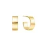 Ania Haie Flat Medium Hoop Ohrringe Silber Vergoldet E062-04G