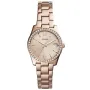 Fossil Scarlette Mini-Tone ES4318 Uhr mit Roségold Zifferblatt und einem Gehäuse von 32 mm im Durchmesser und einem Metallarmband in Roségold
