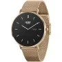 Henry London Smartwatch HLS65-0001 Uhr mit  Zifferblatt und einem Gehäuse von 43 mm im Durchmesser und einem Netzarmband in Roségold