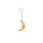 Jane Kønig Half Moon NO. 2 Pearl Earring Ohrring Single Edelstahl Vergoldet HMPE-AW26-SS-G