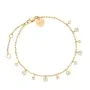 Rosefield Dangling Crystal Armband Edelstahl Vergoldet JBDCG-J1022
