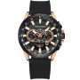 Kensington Master K0067 Uhr mit Schwarz Zifferblatt und einem Gehäuse von 48 mm im Durchmesser und einem Gummi Armband in Schwarz