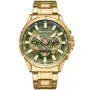 Kensington Master K0051 Uhr mit Grün Zifferblatt und einem Gehäuse von 48 mm im Durchmesser und einem Metallarmband in Gold