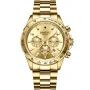 Dissing MK9 D1158 Uhr mit Gold Zifferblatt und einem Gehäuse von 43 mm im Durchmesser und einem Metallarmband in Gold
