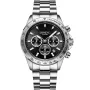 Dissing MK9 D1203 Uhr mit Schwarz Zifferblatt und einem Gehäuse von 43 mm im Durchmesser und einem Metallarmband in Silber