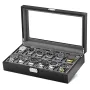 Ditur Uhrenbox 12 Uhren Schwarz Holz DIT0000240