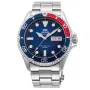Orient Kamasu Mako III Diver Automatic RA-AA0812L Uhr mit Blau Zifferblatt und einem Gehäuse von 42 mm im Durchmesser und einem Metallarmband in Silber