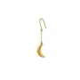 Jane Kønig Small Half Moon NO. 2 Ohrring Single Edelstahl Vergoldet SHME-AW26-SS-G