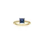 Sif Jakobs Ellera Quadrato Ring Silber Vergoldet SJ-R42280-BLCZ-YG