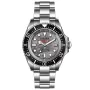 OceanX Sharkmaster 1000 Limited Edition SMS1011M Uhr mit Grau Zifferblatt und einem Gehäuse von 44 mm im Durchmesser und einem Metallarmband in Silber