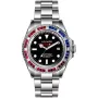 OceanX Sharkmaster 1000 Limited Edition SMS1043 Uhr mit Schwarz Zifferblatt und einem Gehäuse von 44 mm im Durchmesser und einem Metallarmband in Silber
