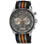 Seiko SSB403P1 Uhr mit Grau Zifferblatt und einem Gehäuse von 41 mm im Durchmesser und einem Nato Armband in Grau, Orange, Schwarz