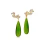 Julie Sandlau Treasure Drop Ohrringe Silber Vergoldet ST420GDMGCRCZ
