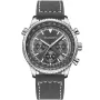Studsgaard Aviator S0011 Uhr mit Grau Zifferblatt und einem Gehäuse von 44 mm im Durchmesser und einem Lederarmband in Grau