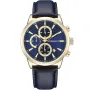 Studsgaard Chronograph S0041 Uhr mit Blau Zifferblatt und einem Gehäuse von 42 mm im Durchmesser und einem Lederarmband in Blau