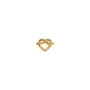 Jane Kønig Tied Heart Stud Ohrring Single Silber Vergoldet THS-AW25-G