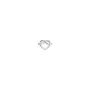 Jane Kønig Tied Heart Stud Ohrring Single Silber THS-AW25-S
