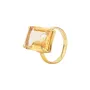 House of Vincent Candy Rock Yellow Citrine Ring Silber Vergoldet VJ080-LRG-CI