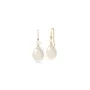 Julie Sandlau Elina White moonstone Ohrringe Silber Vergoldet YG14-HKS829WHPLWHMN
