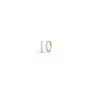 Julie Sandlau Lulia Hoops Mini Ohrringe Gold 0,16 ct. YG14-HPS158