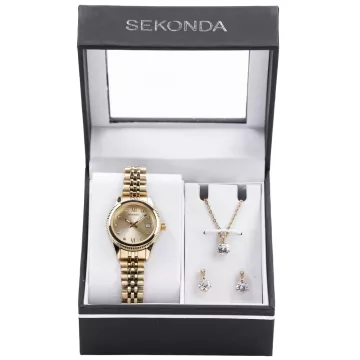 Sekonda gift set for women 2797G.76, das Halstuch, Ohrringe, Uhr enthält für Damen