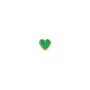 STINE A Jewelry Petit Love Heart Ohrring Single Silber Vergoldet 1181-02-Grass Green