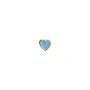 STINE A Jewelry Petit Love Heart Ohrring Single Silber Vergoldet 1181-02-Light Blue