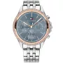 Tommy Hilfiger Ari 1781976 Uhr mit Blau Zifferblatt und einem Gehäuse von 38 mm im Durchmesser und einem Metallarmband in Silber