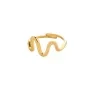 Pilgrim LULU wavy stack Ring Vergolded Messing 632532004
