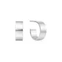 Ania Haie Flat Medium Hoop Ohrringe Silber E062-04H