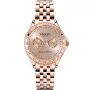 Dissing Ladies D1253 Uhr für Damen mit Roségold Zifferblatt, das 38 mm im Durchmesser misst und mit einem Roségold Metallarmband Uhrenarmband versehen ist