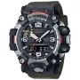 Casio G-Shock Mudmaster GWG-2000-1A3ER Uhr mit Schwarz Zifferblatt und einem Gehäuse von 54 mm im Durchmesser und einem Gummi Armband in Grün