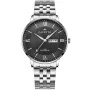 Cavetto Classic CV0045 Uhr mit Schwarz Zifferblatt und einem Gehäuse von 41 mm im Durchmesser und einem Metallarmband in Silber
