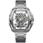 Ciga Design Hunter Z035-SS01-W1S Uhr mit Silber Zifferblatt und einem Gehäuse von 43 mm im Durchmesser und einem Metallarmband in Silber