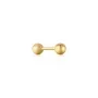 Ania Haie Sphere Barbell Ohrring Single Silber Vergoldet E035-02G