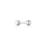 Ania Haie Sphere Barbell Ohrring Single Silber E035-02H