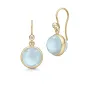 Julie Sandlau Prime Milky Aqua Ohrringe 18 kt. Silber Vergoldet HKS181GDMLAQCRCZ