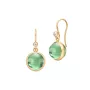 Julie Sandlau Prime Green Amethyst Ohrringe Silber Vergoldet HKS181GDGRATCRCZ