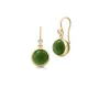 Julie Sandlau Prime Moss Green Ohrringe 22 kt. Silber Vergoldet HKS181GDMGCRCZ