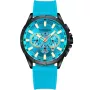Kensington Master K0052 Uhr für Herren mit Blau Zifferblatt, das 48 mm im Durchmesser misst und mit einem Blau Silikonarmband Uhrenarmband versehen ist