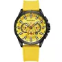 Kensington Master K0053 Uhr für Herren mit Gelb Zifferblatt, das 48 mm im Durchmesser misst und mit einem Gelb Silikonarmband Uhrenarmband versehen ist